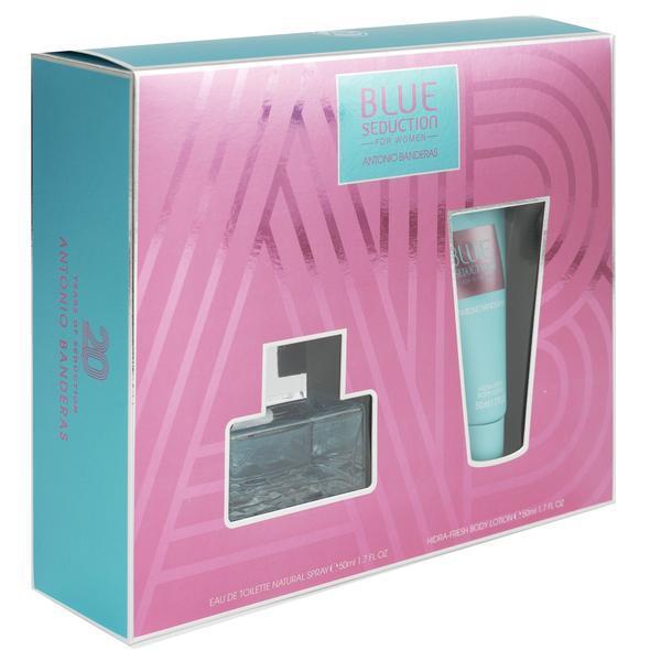 Antonio Banderas Blue Seduction Women Set Edicion 20 Años EDT 50 ML + Crema 50 ML (M)