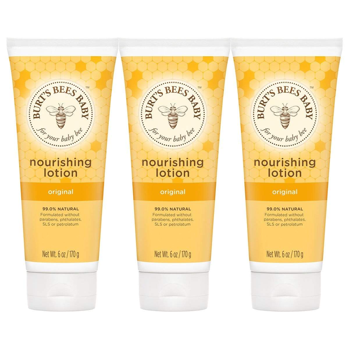 Burt's Bees Loción Nutritiva Baby Bee De 170gr X3