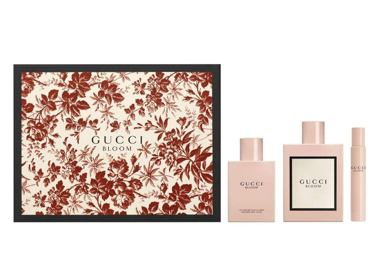 Gucci Bloom Set EDP 100 ML + BL 100 ML + Roller 7.4 ML (M)