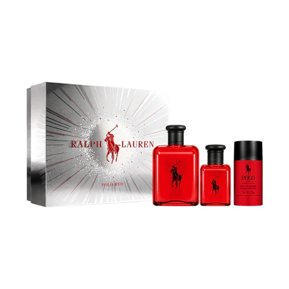 Ralph Lauren Polo Red EDT Set 125 ML+40ML + Deo 75ML 2026 (H)
