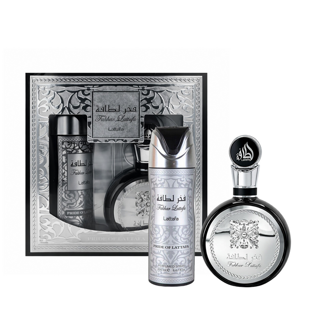 Lattafa Fakhar EDP 100 ml + Perfume Spray 200 ml (H)