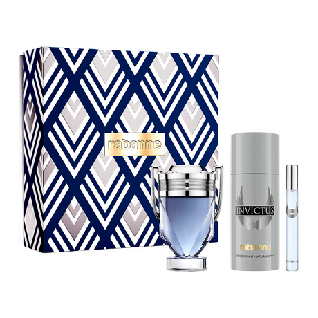 Paco Rabanne Invictus 100Ml+150Ml+10Ml EDT Set (H)