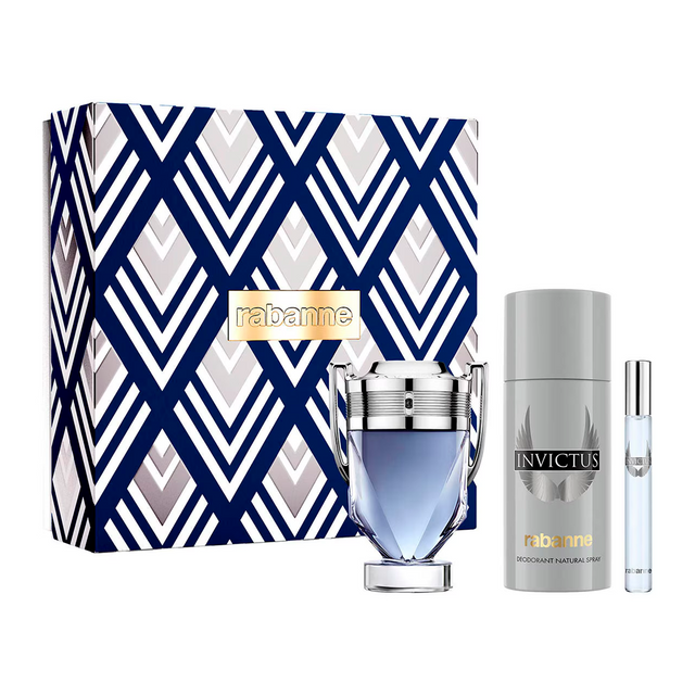 Paco Rabanne Invictus 100Ml+150Ml+10Ml EDT Set (H)