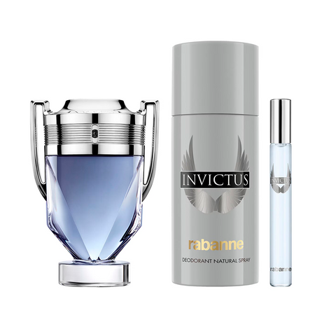 Paco Rabanne Invictus 100Ml+150Ml+10Ml EDT Set (H)