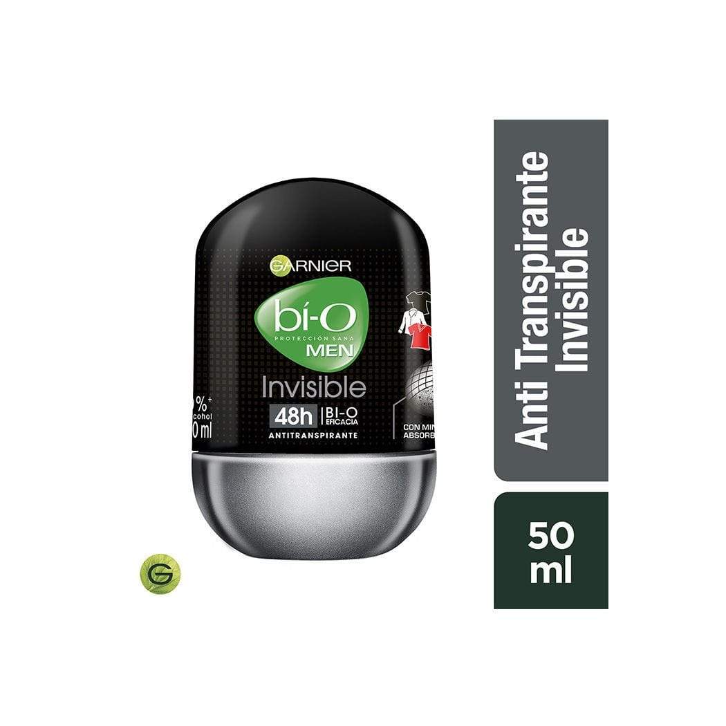 Garnier bí-O Men Antitranspirante Invisible Roll On 50 ML (H)