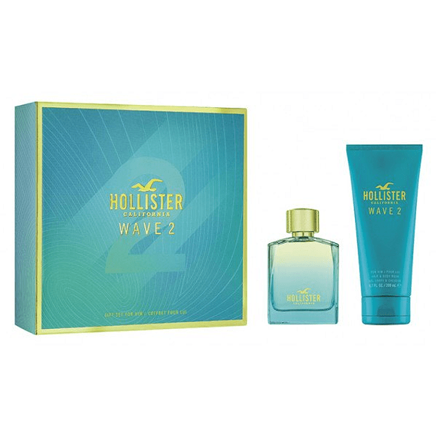 Hollister Hollister Wave 2 Him Set EDT 100 ML + Gel de ducha 200 ML (H)