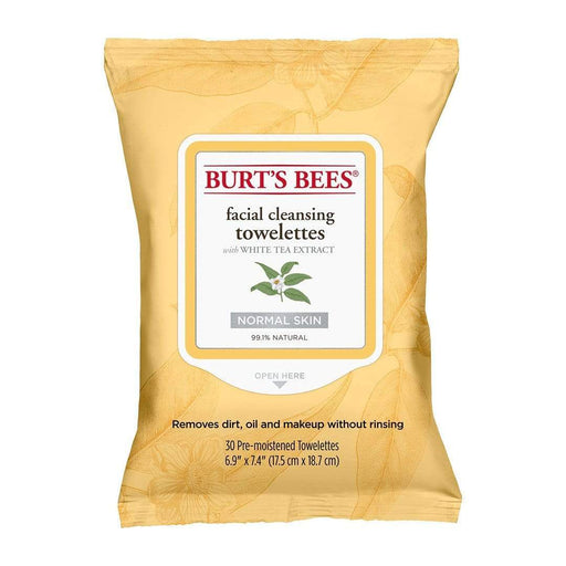 Burt's Bees Burt's Bees Toallitas Limpiadoras  Extracto de Té Blanco 30un